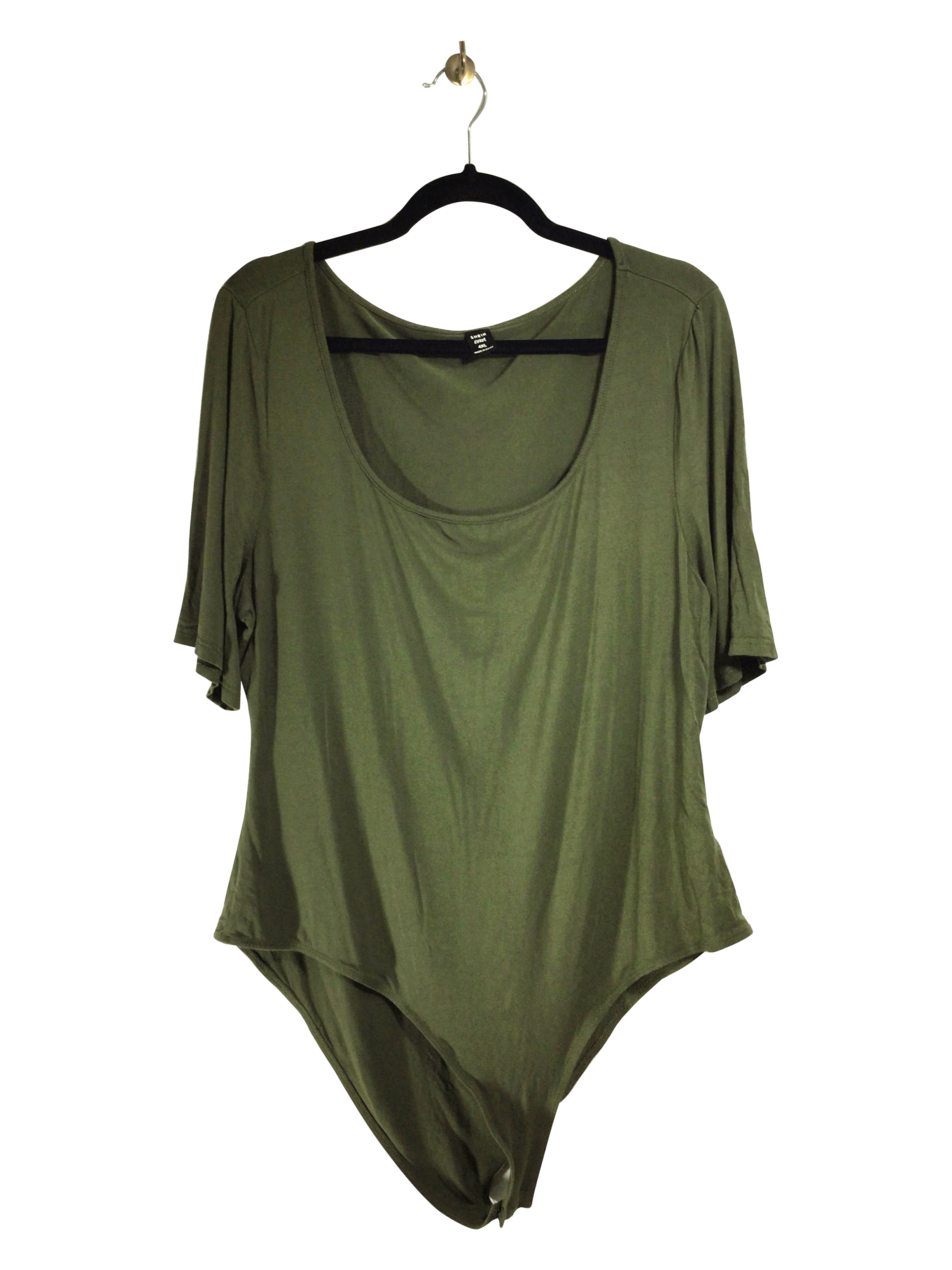 SHEIN Women Bodysuits Regular fit in Green - 4XL