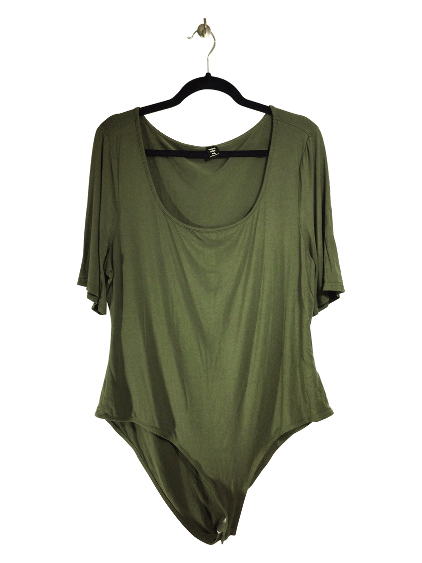 SHEIN Women Bodysuits Regular fit in Green - 4XL