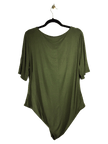 SHEIN Women Bodysuits Regular fit in Green - 4XL