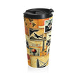 Vintage Travel Collage Stainless Steel Travel Mug
