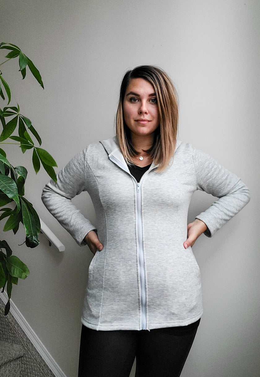 2-in-1 Fleece Baby Carrying Hoodie