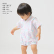 [Pre-Order] Baby Jinbei Romper: Hydrangea Pattern (Cool Grid Weave) (Save 50% in January)