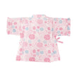 [Pre-Order] Girls' Jinbei Set with Frills: Hydrangea Pattern 2-Piece Set (Cool Grid Weave) (Save 50% in January)
