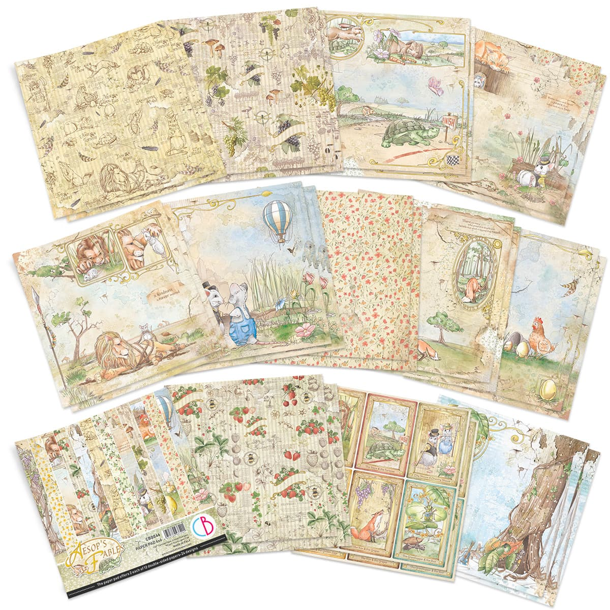 Ciao Bella Aesop's Fables Paper Pad 6