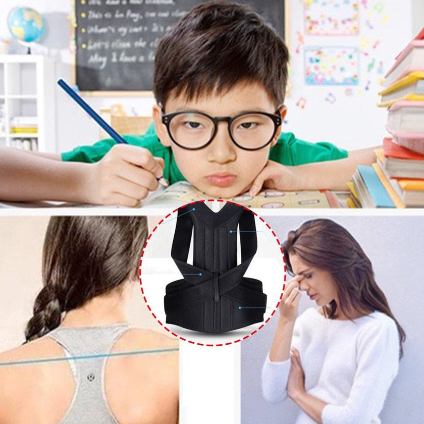 Posture Corrector for Men & Women – Spine Support Brace for Humpback, Scoliosis & Back Pain (S–4XL)