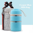 Japanese-Inspired Compartment Lunch Box – Stainless Steel, 1–3 Layer