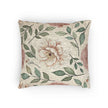 Vintage Floral Woven Pillow | Tapestry Rose Leaf Throw Pillow