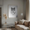 Portrait d'un loup des bois