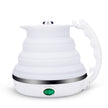 Foldable Silicone Electric Travel Kettle, 555ml, 700W, Blue Pink White