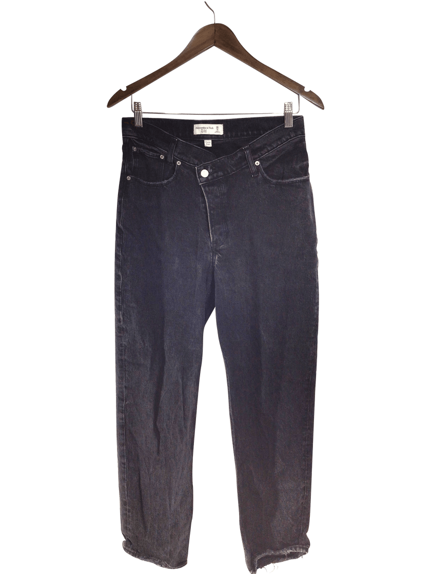 ABERCROMBIE & FITCH Women Straight-Legged Jeans Regular fit in Black - 28