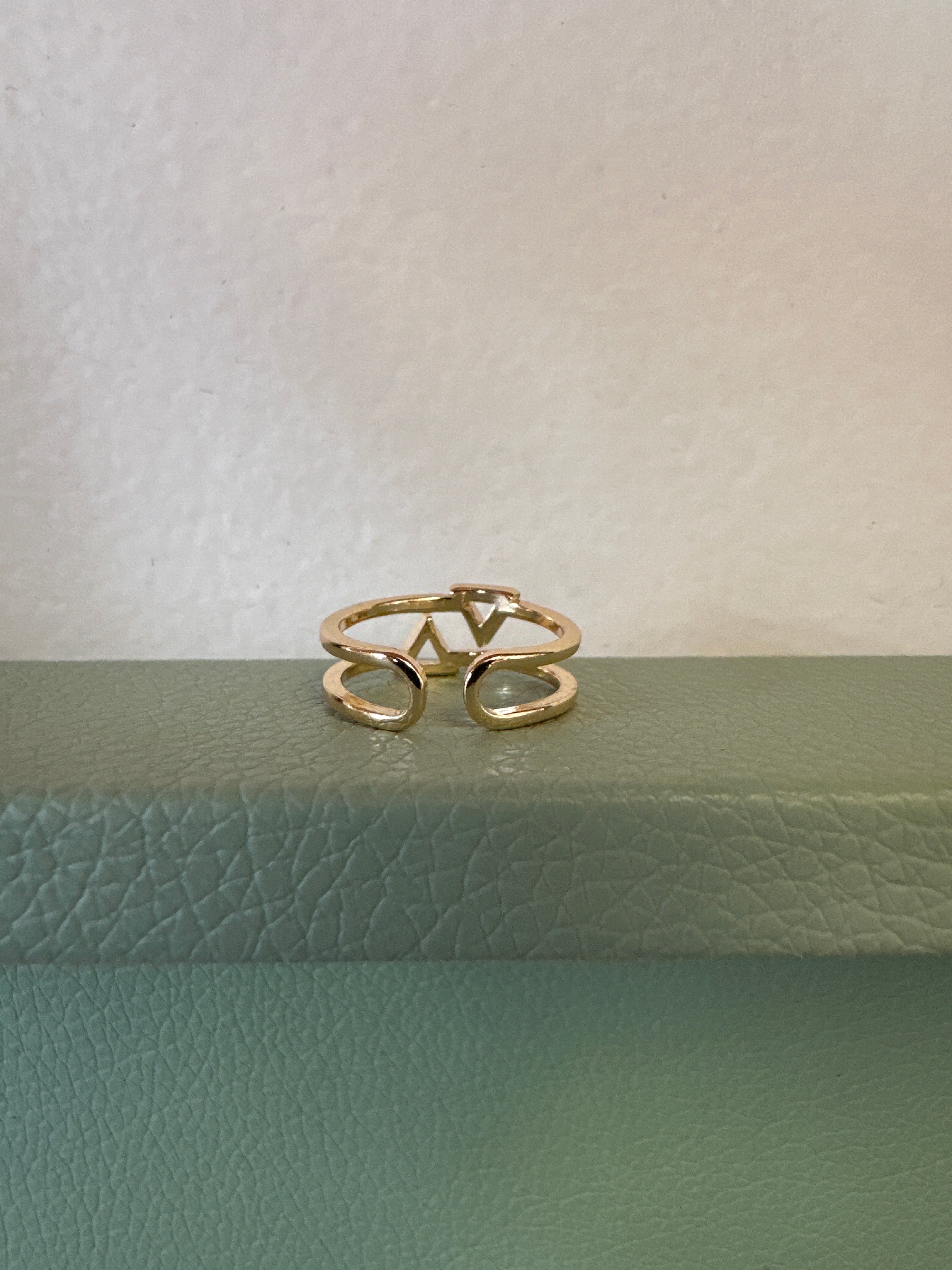 Standout Boutique Fire and Water Gold Ring