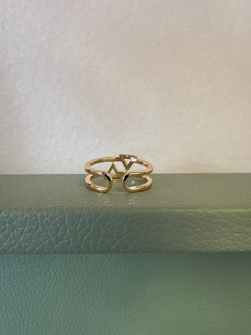 Standout Boutique Fire and Water Gold Ring