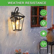 Modern Outdoor Waterproof Wall Lights fixture Support Many Types Of Bulb-2 Packs