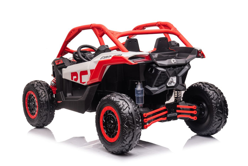 2026 2X24V CAN AM MAVERICK 4X4 2 Seater DELUXE Kids Ride On Car with Remote Control