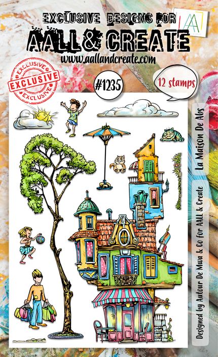 AALL and Create - A6 Stamp Set - La Maison De Abs