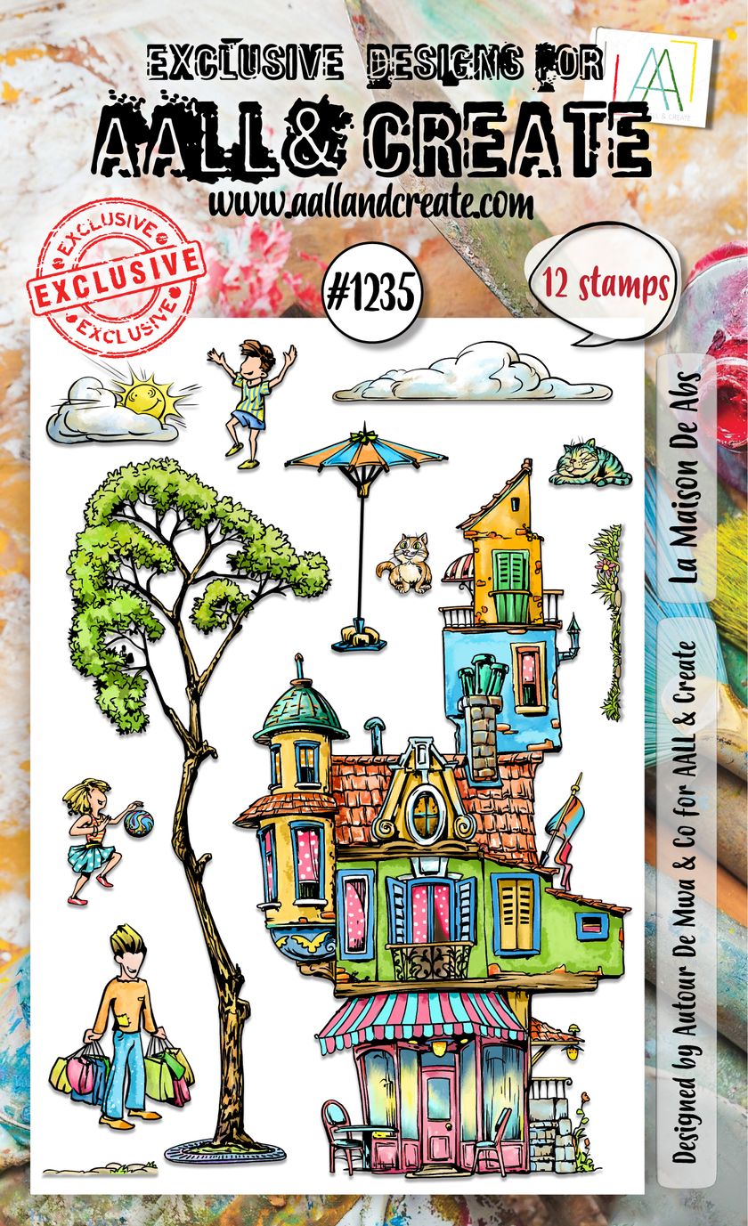 AALL and Create - A6 Stamp Set - La Maison De Abs
