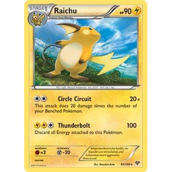 Raichu - 43/146 (Battle Arena Deck Exclusive) (043/146) (PR)
