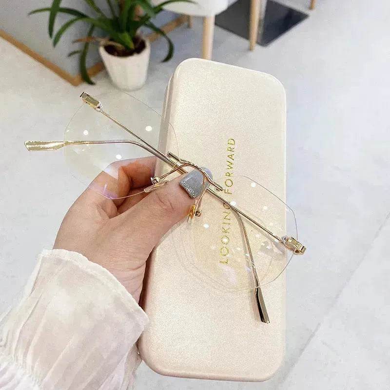 Rimless Octagon Polygon Sunglasses for Men & Women