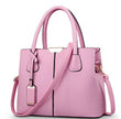 Women's PU Leather Lychee Pattern Shoulder Bag – Portable Crossbody Messenger Bag