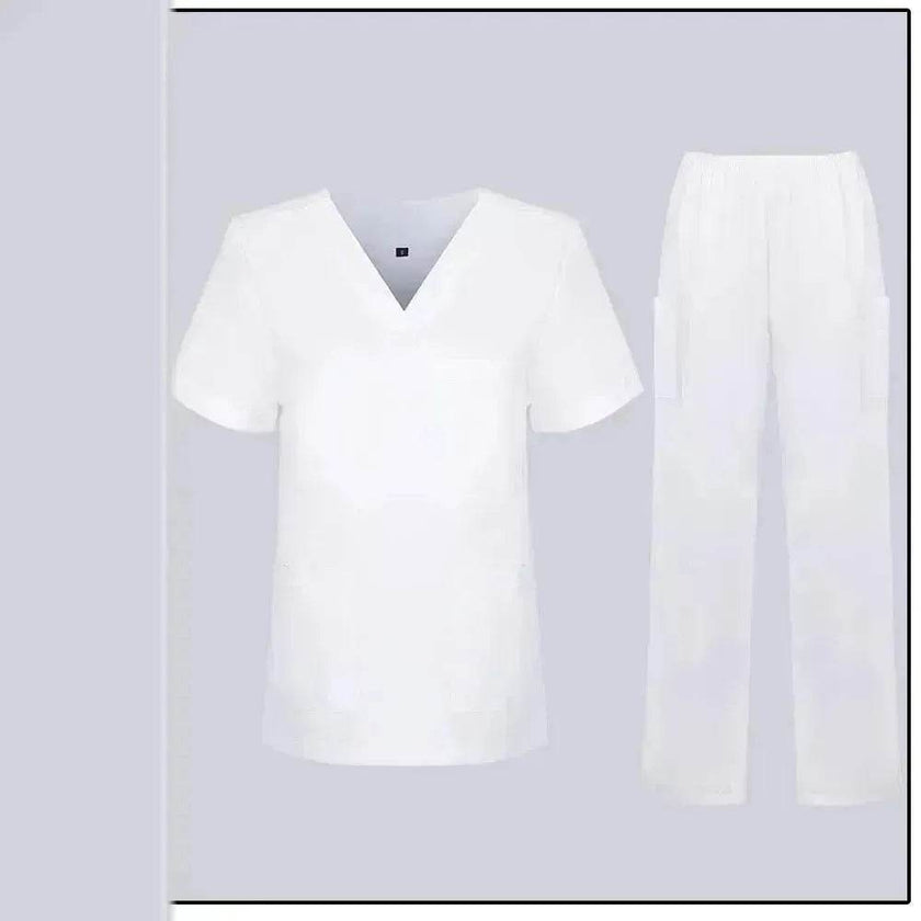 Women Nurse Uniform Female - Hospital Nurse Costume - V Neck Top Pants Set