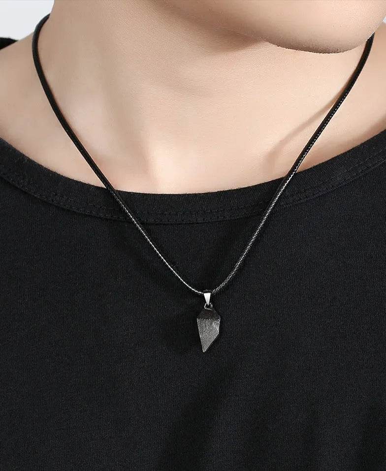 Creative Magnet Necklace Love Heart Broken Men And Women