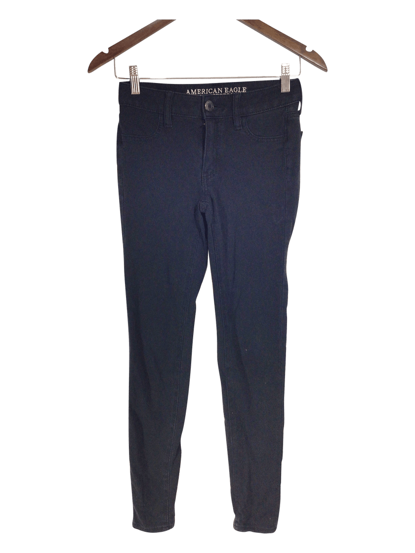 AMERICAN EAGLE Women Straight-Legged Jeans Regular fit in Black - 2