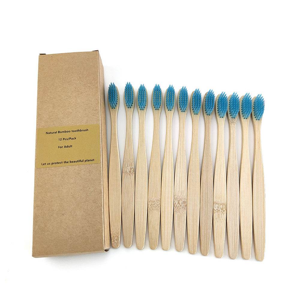 Eco friendly 12 Bamboo toothbrushes