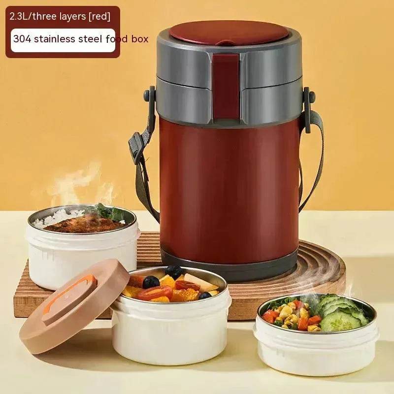 304 Stainless Steel Large Capacity Vacuum Thermal Insulated Lunch Box