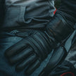 Open Road Men's Leather Motorcycle Gloves w/ Rain Cover