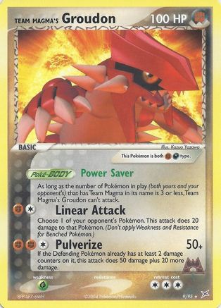 Team Magma's Groudon - 9/95 (EX Team Magma vs Team Aqua) - Deck Exclusives