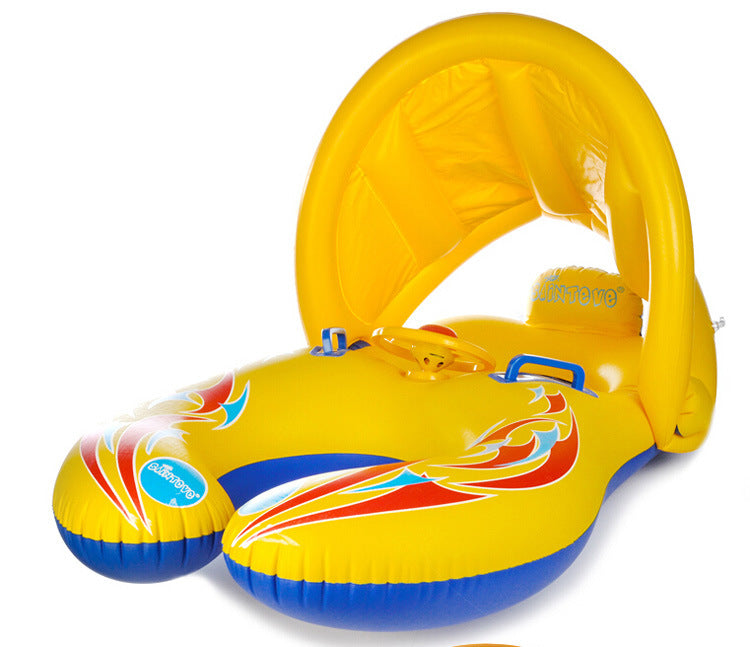 Thicken Swimming Ring With Bell | Eco-Friendly PVC Pool Float for Mother & Child Canada