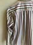 Vintage Tabi Striped Button-Up Shirt | Size Medium