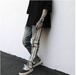 Distressed Retro Denim Jeans Pant Men