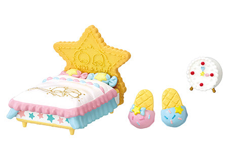 Sanrio: LittleTwinStars PASTEL SWEETS ROOM (1 Random Box) (Re-ment Blind Box)
