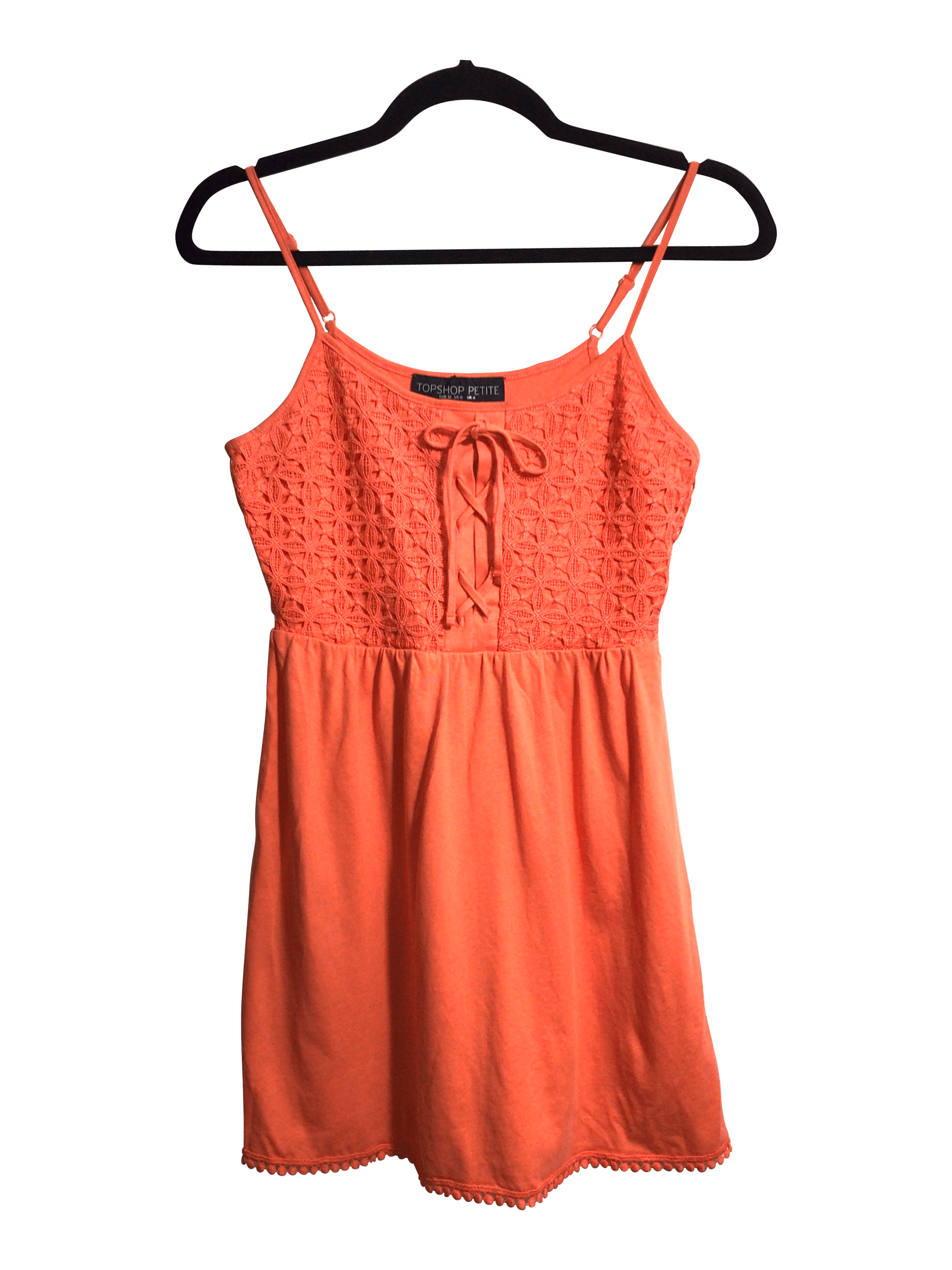 TOPSHOP Women Mini Dresses Regular fit in Orange - 0