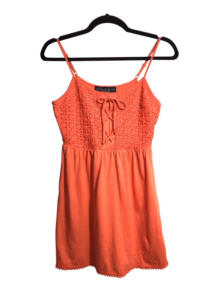 TOPSHOP Women Mini Dresses Regular fit in Orange - 0