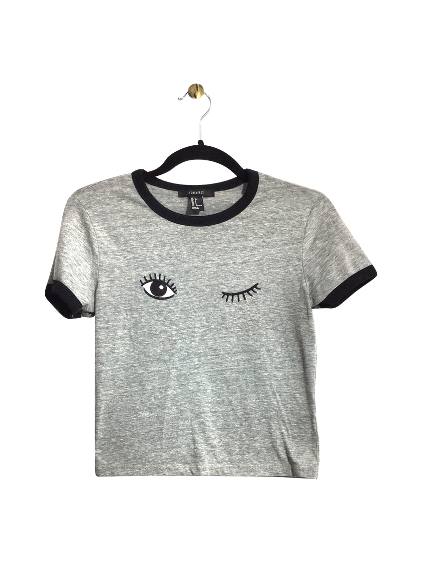 FOREVER 21 Women T-Shirts Regular fit in Gray - S