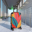 Colorful Tropical Feather Suitcase - Vibrant Travel Luggage