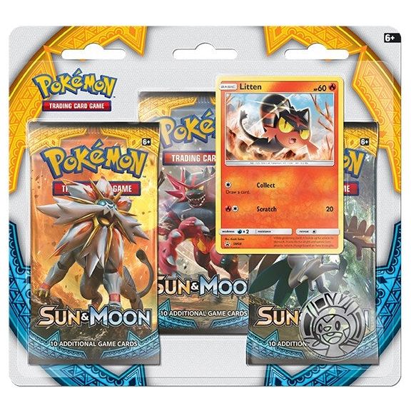 Sun & Moon Base Set 3 Pack Blister [Litten]