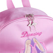 Girls Pink Ballet Dance Backpack – Satin Tutu Ruffle Kids Dance Bag
