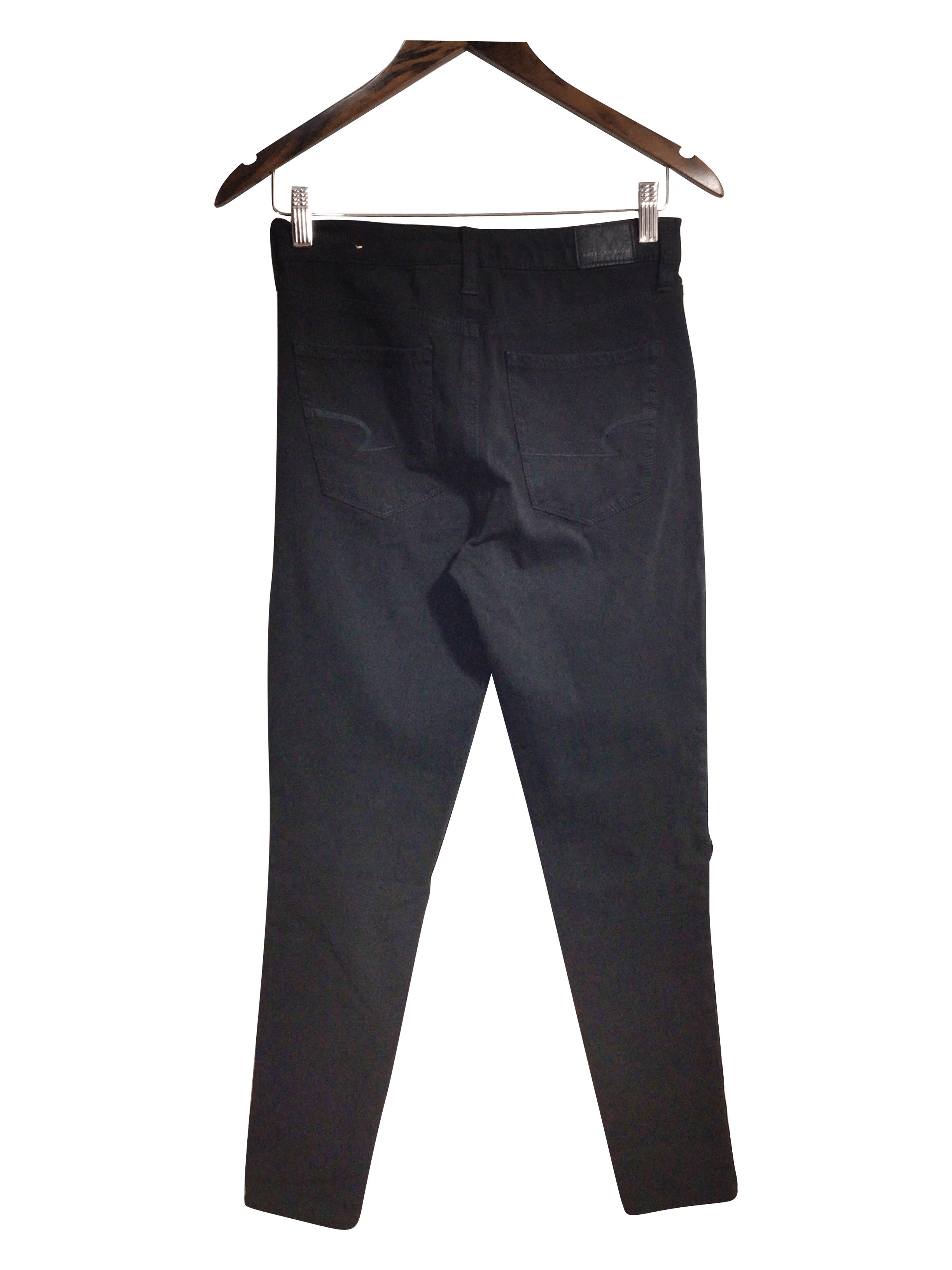 AMERICAN EAGLE Women Straight-Legged Jeans Regular fit in Black - 4