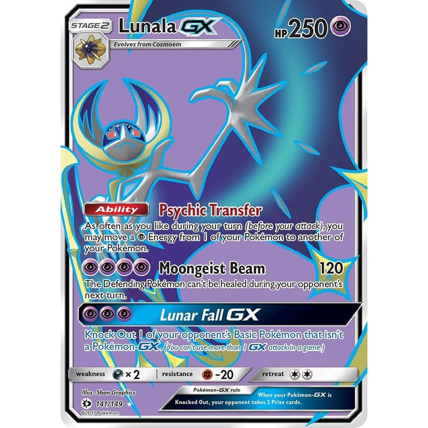 Lunala GX (Full Art) (141/149) (SM01)
