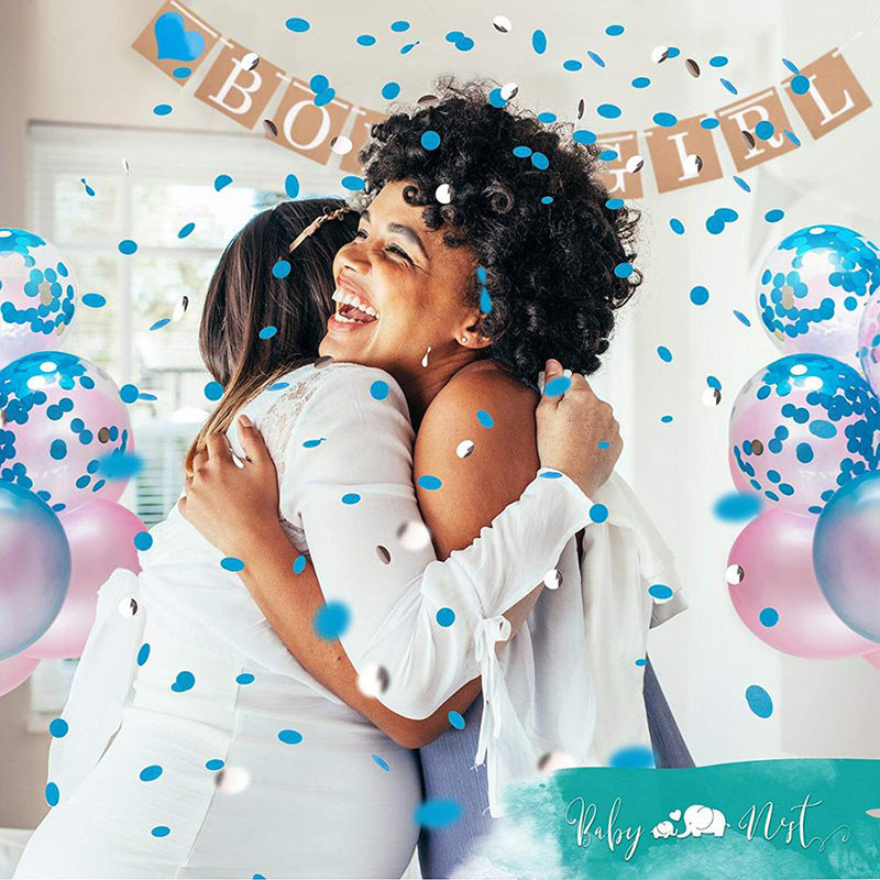 Gender Reveal Balloon Decoration Set – Pink & Blue Party Kit