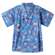 [Pre-Order] Kids' Jinbei Set: Marine Motif 2-Piece Set (Cool Slub Cotton) (Save 50% in January)