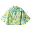 [Pre-Order] Kids' Easy-Wear Yukata: Yellow Floral 2-Piece Set (Cool Slub Cotton - Obi Sold Separately) (Save 50% in January)