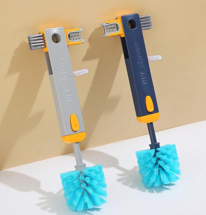 4-in-1 Bottle Cleaning Brush Set – Silicone Cup Cleaner with Gap, Corner & Straw Brushes for Water Bottles, Tumblers & Cups