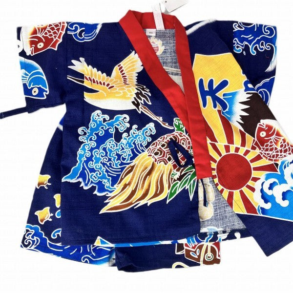 [Pre-Order] Made in Japan Jinbei Set: Treasure Ship 2-Piece Set (Tsumugi Cotton) (Save 50% in January)