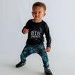Baby/Kids' Graphic Bamboo Raglan Sleeve Pullover | Planets In Graphite