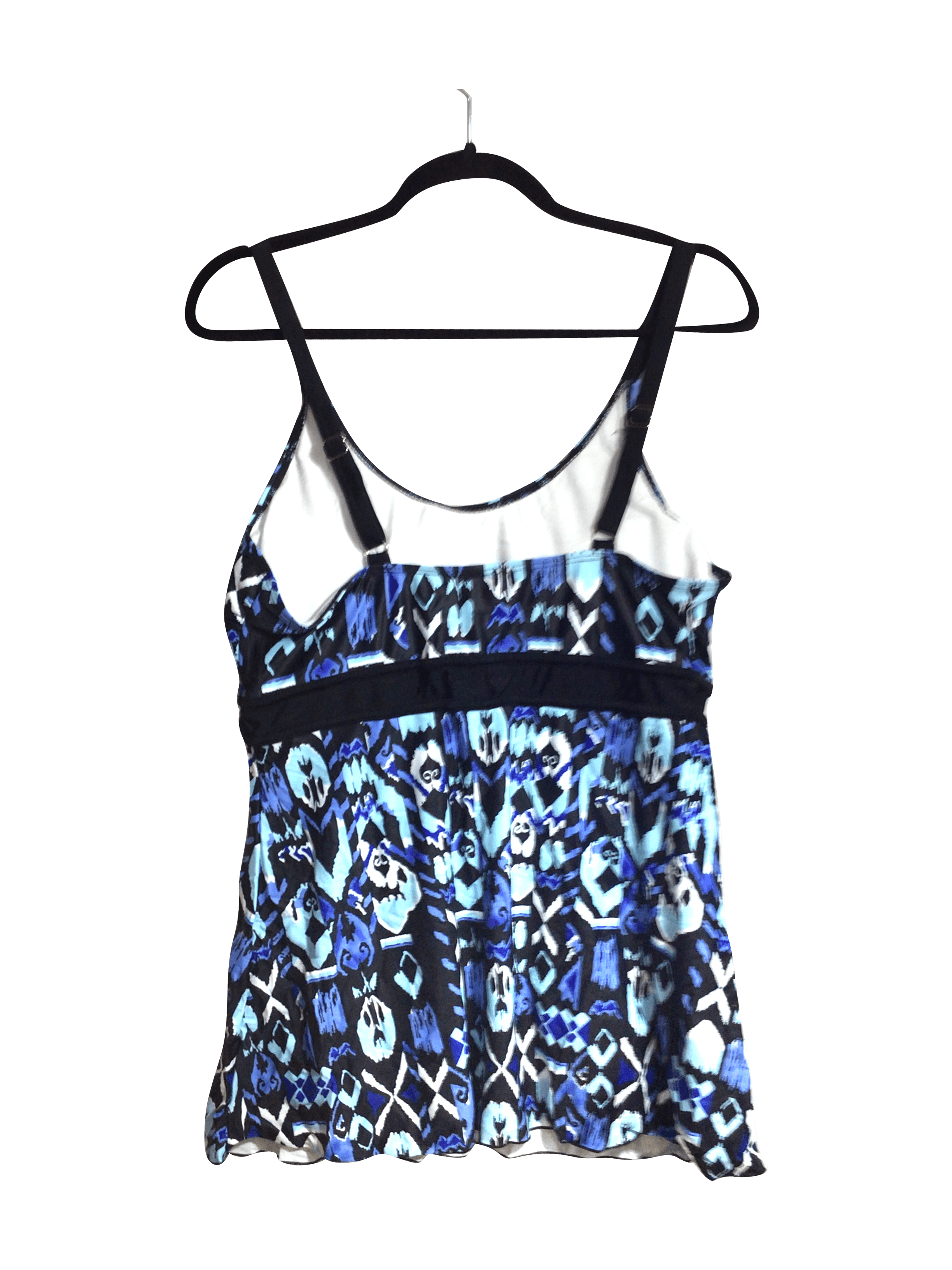UNBRANDED Women Tankinis Regular fit in Blue - 2XL