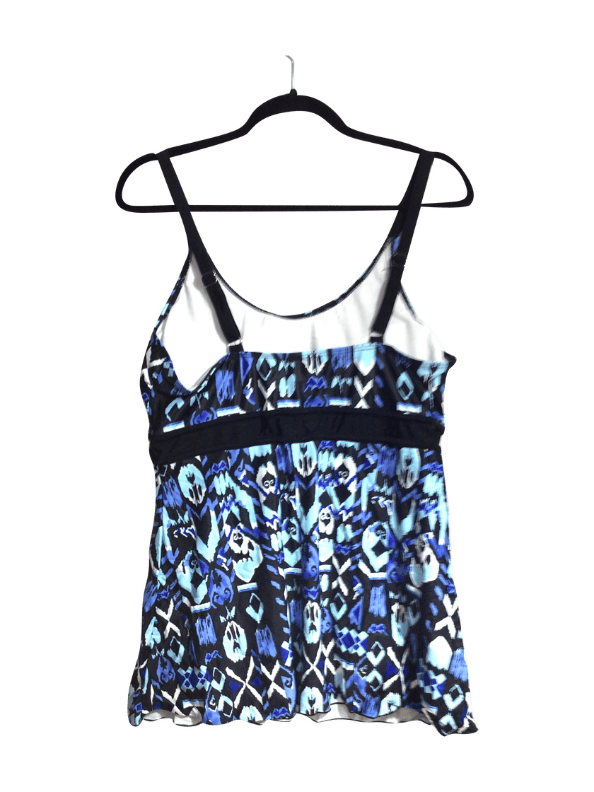 UNBRANDED Women Tankinis Regular fit in Blue - 2XL
